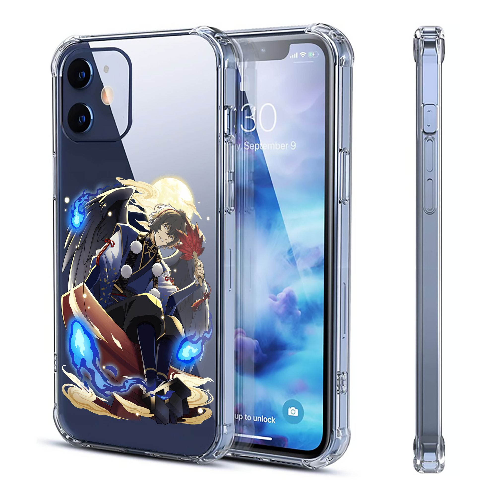 （画像用） 文豪ストレイドッグス Bungo Stray Dogs 【iPhone 12シリーズ対応】透明スマホケース（クリアソフトケース）